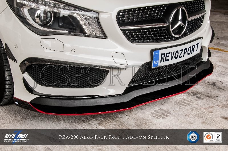 Сплиттер RevoZport RZA-290 карбон - Mercedes-Benz CLA AMG (C117 / X117)