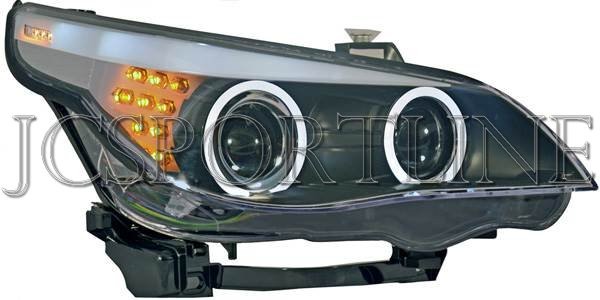 Передние фары Sonar черные - BMW E60 / E61
