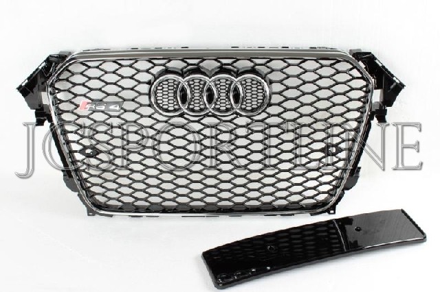 Решетка радиатора RS4 хром - Audi A4 (B8) Facelift